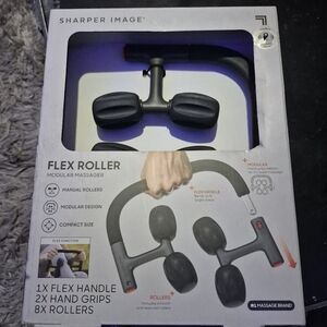 Sharper Image Black Flex Roller Massager